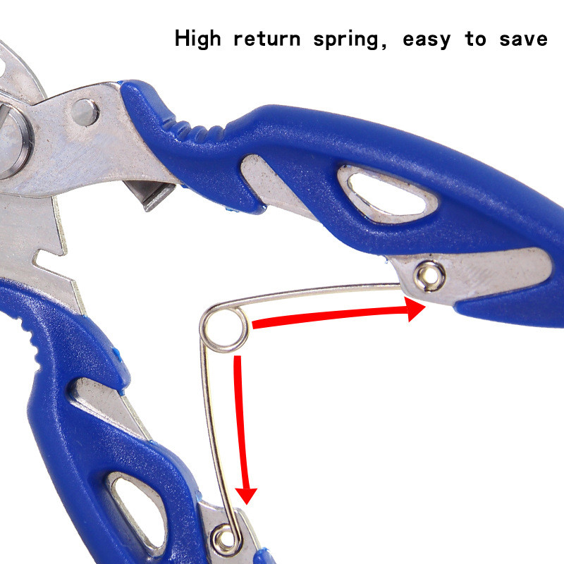 Kampinio kabliuko nuėmiklis Split Ring Atidarymo reikmenys Kontrolė Fisherman Fish Reply muselė Line Wire Multi Tool masalo masalas Cutter Braid žirklės