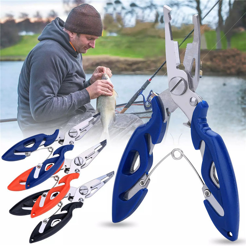 Kampinio kabliuko nuėmiklis Split Ring Atidarymo reikmenys Kontrolė Fisherman Fish Reply muselė Line Wire Multi Tool masalo masalas Cutter Braid žirklės