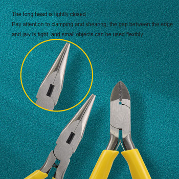Мини пилери 5 инча могат да се използват за ръчно изработени бижута Направи си сам Изолиран нож за затягане за оголване на кабели за кримпване Резачи за кабели