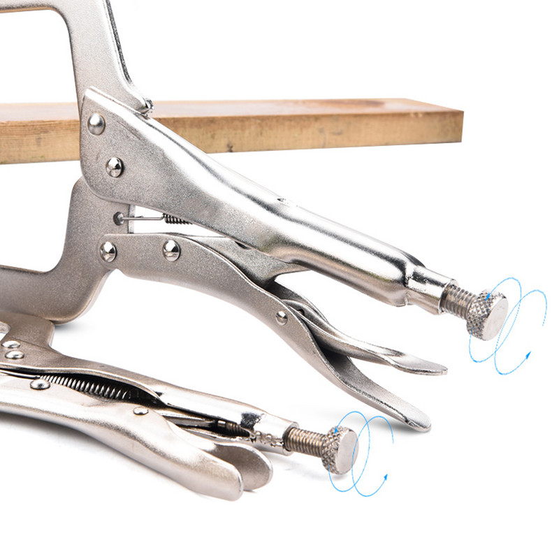 Clește de fixare cu clemă NICEYARD C Oțel aliat pentru lucru în lemn Clip de sudură pentru lemn pentru clește, locator pentru tenon, tampon pentru instrumente de mână