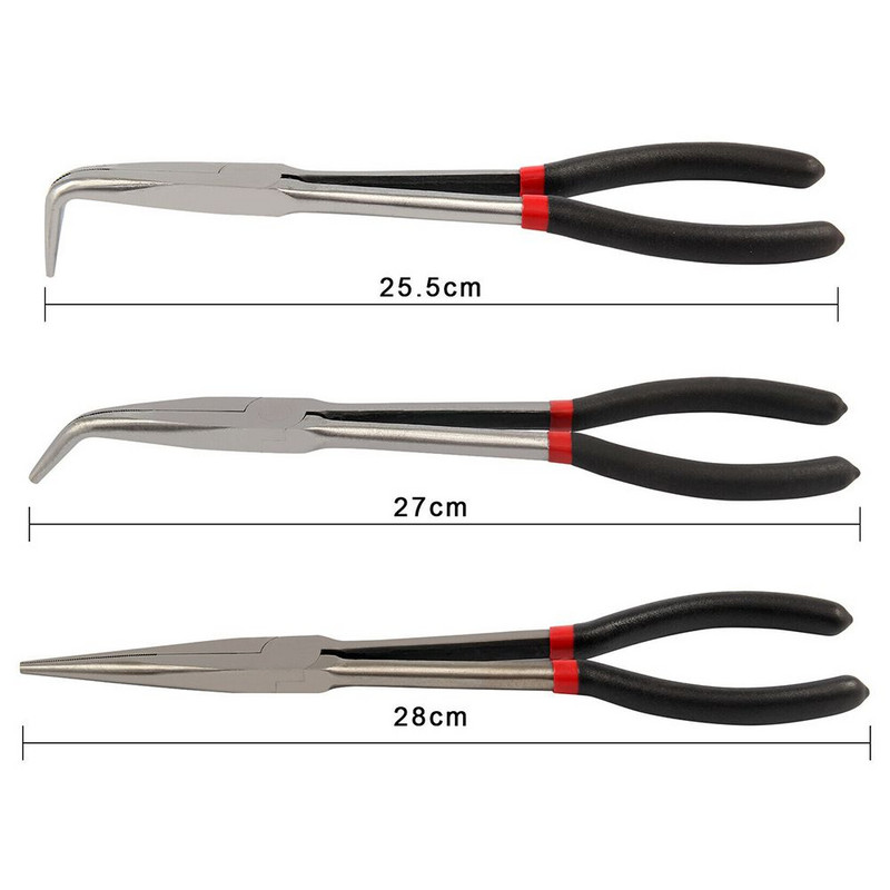 Rozsdamentesítő többszerszámos kéziszerszámok O-típusú kéziszerszámkészlet Kacsacsőrű fogó, hosszú orrú fogó hardver