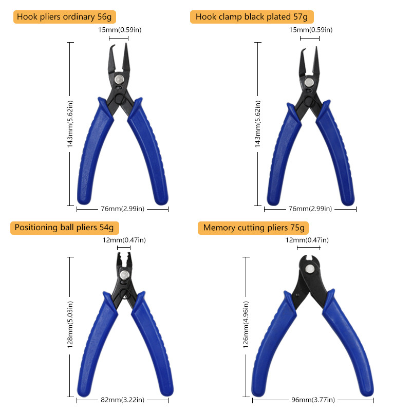 1 tk Mitut tüüpi tangid Elektrooniline lõiketangid diagonaaltangid isetegemine erineva kujuga ehete lõiketangid