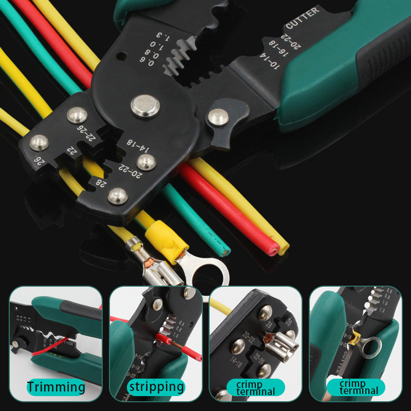 Εργαλείο χειρός πολλαπλών χρήσεων Καλώδιο απογυμνωτή σύρματος κοπής πολυεργαλείου απογυμνωτή κοπής πένσα σύρμα πτύχωσης