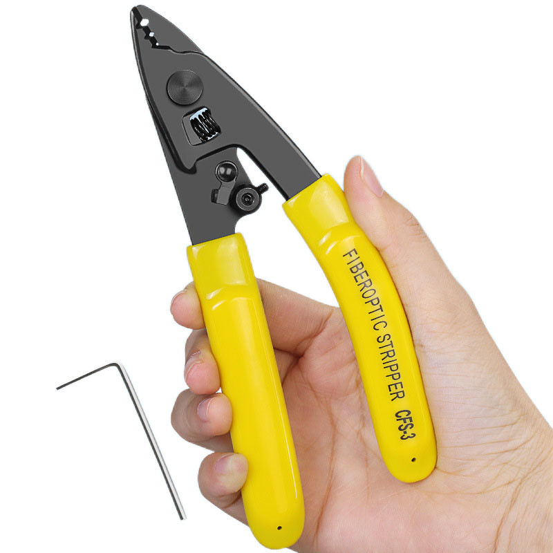 CFS-2 CFS-3 Kahe pordiga kolme pordiga fiiberoptilised eemaldajatangid Nahktraatkaabli pinnakatte eemaldamise käsitööriistad elektrikule