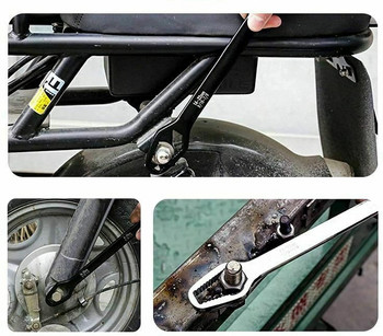 Двоен гаечен ключ, 8 mm-22 mm самозатягащи се универсални гаечни инструменти за ремонт, комплект ключове с тресчотка, хром-ванадиева стомана, черен