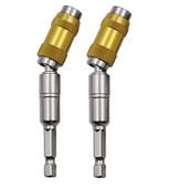 2 DB mágneses forgó fúrófej konzol Mágneses hatszögletű fogantyú adapter több szögű bit hosszabbító rúd adapter