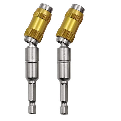 2 DB mágneses forgó fúrófej konzol Mágneses hatszögletű fogantyú adapter több szögű bit hosszabbító rúd adapter