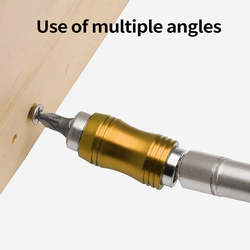 2 DB mágneses forgó fúrófej konzol Mágneses hatszögletű fogantyú adapter több szögű bit hosszabbító rúd adapter