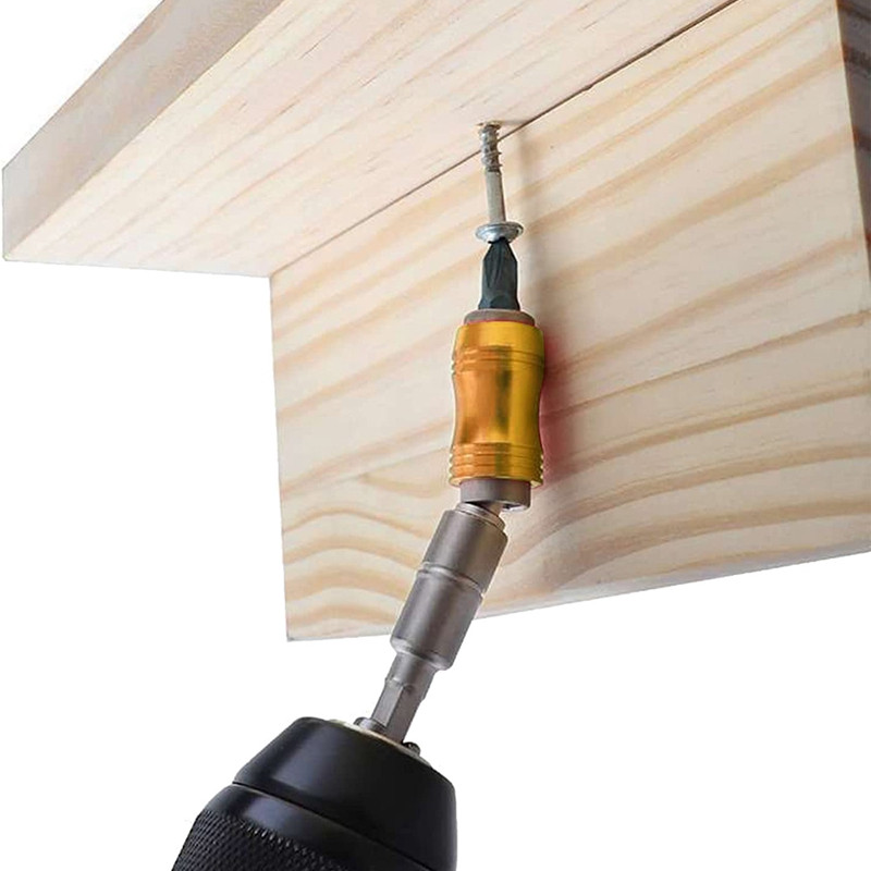 2 DB mágneses forgó fúrófej konzol Mágneses hatszögletű fogantyú adapter több szögű bit hosszabbító rúd adapter