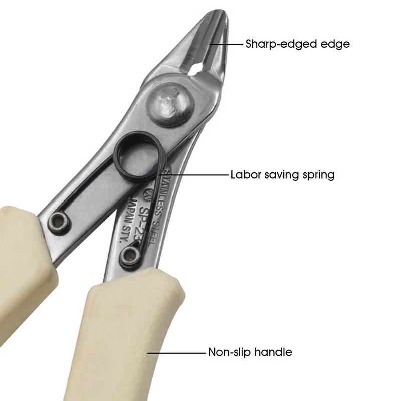 1 KOM Kliješta s oštrom oštricom Čelična profesionalna kliješta Alati za popravak nakita Izrada Ribolov