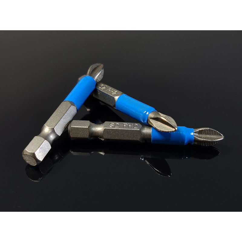 50 mm neslīdoši Philips/šķērsskrūvgrieža urbji Magnētiski 1/4 collas sešstūra kāta S2 elektrisko rokas instrumentu komplekts PZ PH