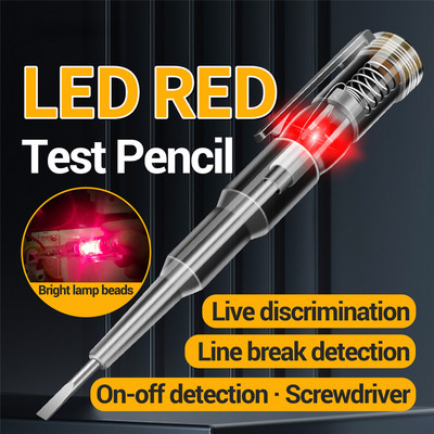 B09 Șurubelniță electrică Voltimetro Amperimetro Tester Sondă electrică cu indicator luminos Test pen Senzor Instrument electric