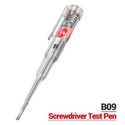 B09 Șurubelniță electrică Voltimetro Amperimetro Tester Sondă electrică cu indicator luminos Test pen Senzor Instrument electric
