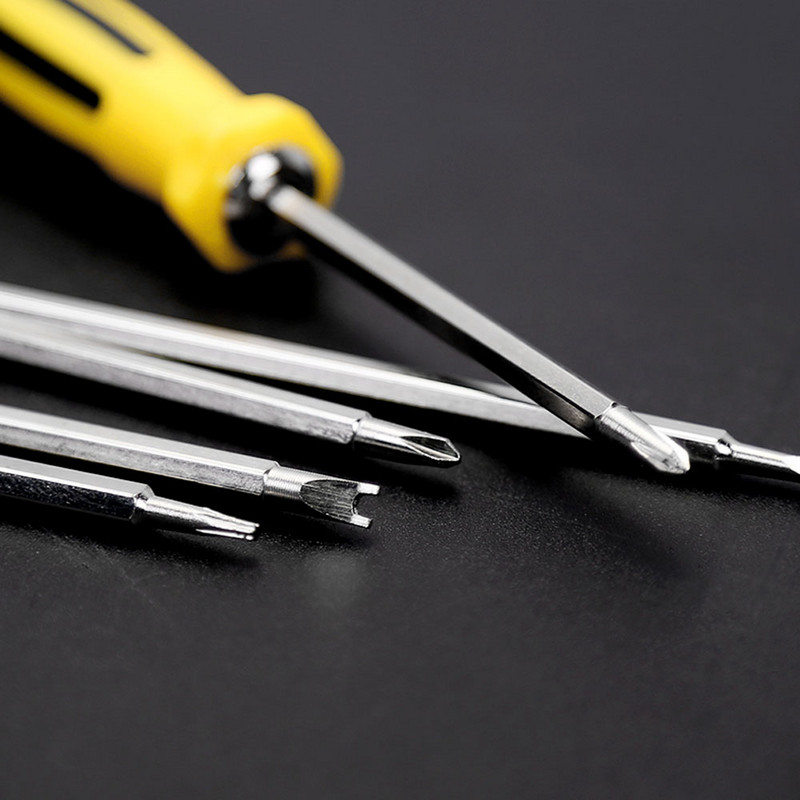 Șurubelniță magnetică 12 în 1 Burghie de șurubelniță Torx pentagonale de securitate inviolabile Unelte de mână cu cap plat