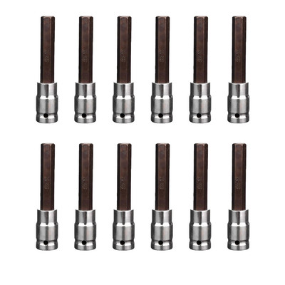 Piedziņas uzgriežņu atslēga Nodilumizturīgs sešstūra sprūdrata skrūvgrieža uzgaļi H8 piedziņas sešstūra uzgaļi ligzdas rokas instruments 99mm H6 0 13kg