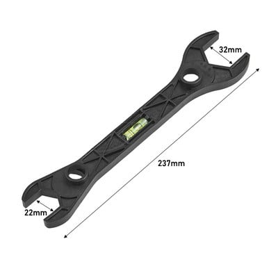 Multifunktsionaalne kahepealine mutrivõti Plastmaterjal Peen töötlus, vesiloodiga Käsitsitööriist Sanitaartehnilised Tööriistad Kraanivõti Repa