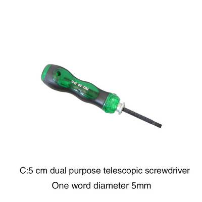 Σετ κατσαβιδιών Phillips Διπλής κεφαλής Διπλής χρήσης Τηλεσκοπικές μύτες κατσαβιδιού με σχισμή Κατσαβίδια με μαγνητικό δακτύλιο κρούσης ακριβείας