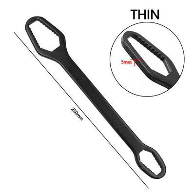 8-22 mm universālā Torx uzgriežņu atslēga Pašpievelkošas regulējamas brilles Uzgriežņu atslēgas dēlis Divgalvu Torx uzgriežņu atslēga Rokas instrumenti Abi gali 270 mm