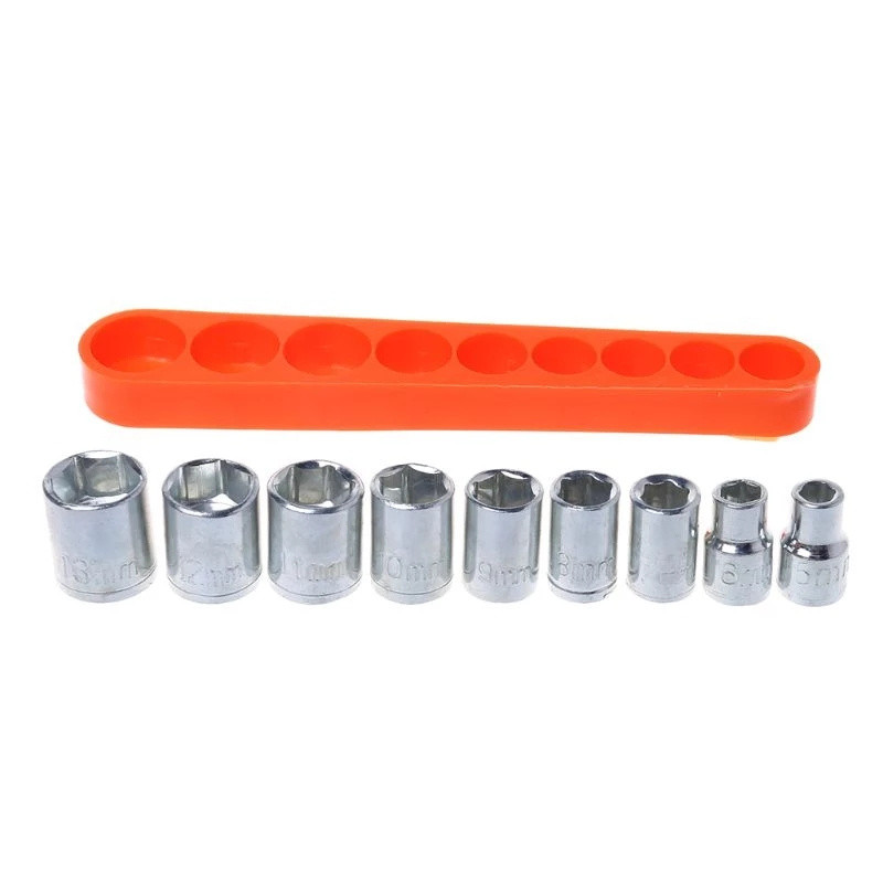9 τεμάχια μανίκι 5m-13mm εξάγωνη κεφαλή υποδοχή μικρή ιπτάμενη 6,35mm τετράγωνη κεφαλή σετ κεφαλής μετατροπής αξεσουάρ εργαλείων χειρός επισκευής