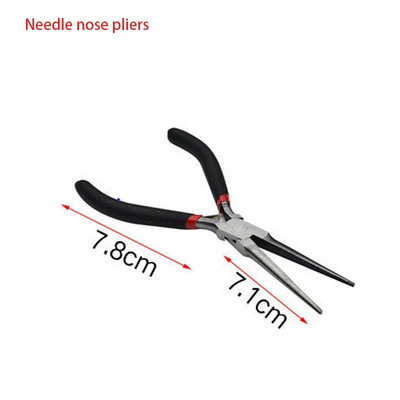 Mini clesti DIY Set Instrumente de fabricare a bijuterii Cleste de taiere diagonala/capete Indoit/lung/rotund/plat/Cleste cu nas Instrument de bijuterii