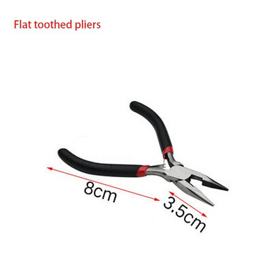 Mini clesti DIY Set Instrumente de fabricare a bijuterii Cleste de taiere diagonala/capete Indoit/lung/rotund/plat/Cleste cu nas Instrument de bijuterii