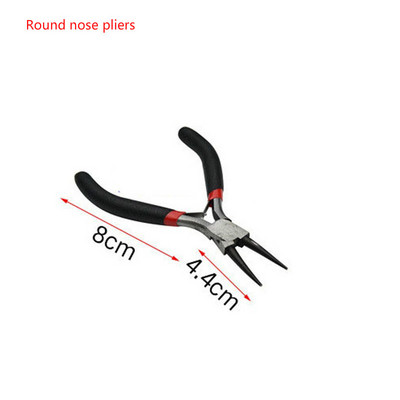 Mini clesti DIY Set Instrumente de fabricare a bijuterii Cleste de taiere diagonala/capete Indoit/lung/rotund/plat/Cleste cu nas Instrument de bijuterii