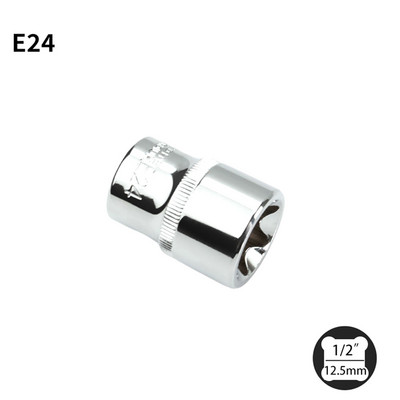 E-tüüpi pistikupesad 1/2" tööriista emane Torx-pesa põrk-otsmutrivõtmepea käsitööriistadele E10 / E12 / E14/ E16/ E18/ E20 / E22/ E24