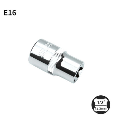 E-tüüpi pistikupesad 1/2" tööriista emane Torx-pesa põrk-otsmutrivõtmepea käsitööriistadele E10 / E12 / E14/ E16/ E18/ E20 / E22/ E24