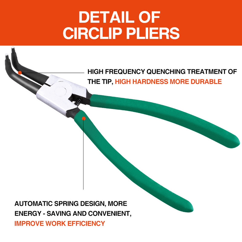 7 colių vidinės išorinės replės, laikančiosios gnybtai Daugiafunkcinės užsegamos žiedinės apkabos replės, skirtos rankinių įrankių profesionaliems įrankiams