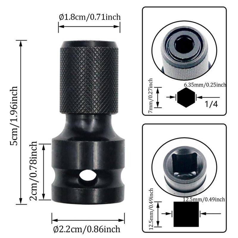 1/2 inča do 1/4 inča šesterokutna čegrtaljka Nasadni ključ Udarni ključ Set nasadnih nasadnih ključeva Adapter Alat za brzo otpuštanje Pogonski ključ