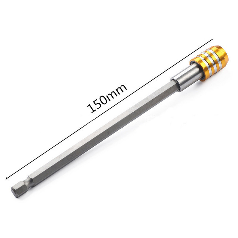 3 vnt nerūdijančio plieno magnetinės jungties savaime užsifiksuojantis stulpelio ilgintuvas 60-100-150 mm šešiakampis kotas 1/4 patvarus elektrinis įrankis