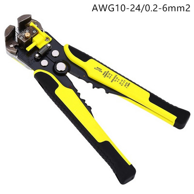 Stiepļu noņemšanas spailes knaibles Kabeļu griezējs Automātiskā gofrēšana Daudzfunkcionāli lobīšanas instrumenti AWG10-24/0,2-6mm2
