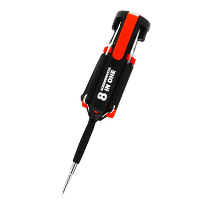 8-ühes mitmekülgne kaasaskantav kruvikeeraja 6 LED-tõrvikuga Tööriistad Põlevad taskulambi tööriistakomplekt Kodu Puidutöötlemise Käsitööriist