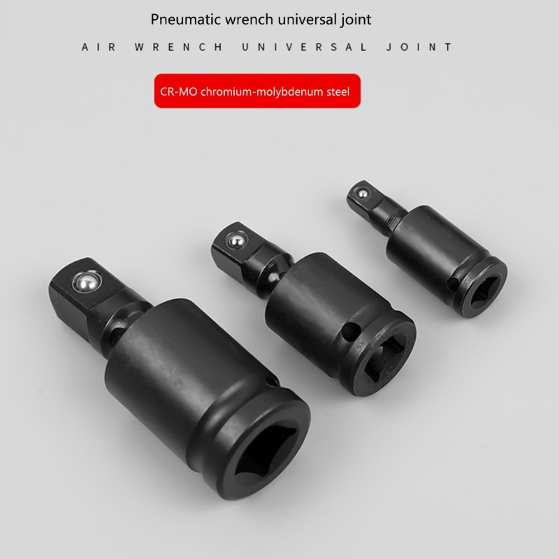 Többcsuklós csavarkulcs-dugós adapter speciális 1/4 3/8 1/2 hüvelyes univerzális csukló