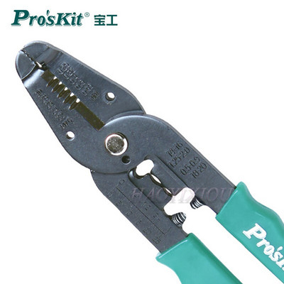 Pro`skit 8PK-3163 7 в 1 Мултифункционални клещи за кримпване, оголващи кабели, нож за оголване, щипка за AWG 30, 28, 26, 24, 22