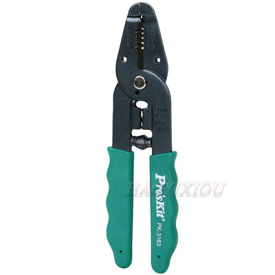 Pro'skit 8PK-3163 7in1 daugiafunkcinės gniuždymo nuėmimo replės Vielos kabelių pjaustyklės nuėmimo gnybtuvas, skirtas AWG 30, 28, 26, 24, 22