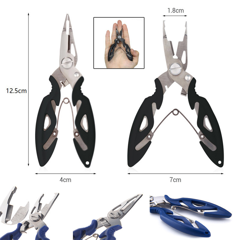 Dispozitiv de îndepărtare a cârligelor unghiulare Deschizător de inel despărțit dispozitiv de control al pescarului Clește de pește fly Line Wire Multi Tool momeală Cutter Treci foarfecă