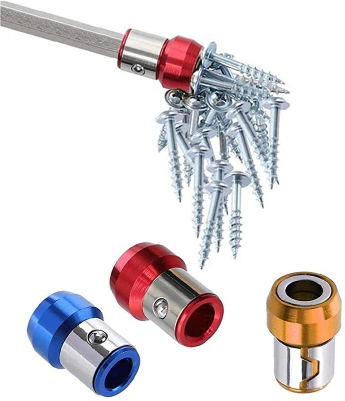 Magnētiskā uzgaļu turētāja sakausējums Elektriskais magnētiskais gredzens 1/4`` Skrūvgrieža uzgaļa galva Spēcīgs neslīdošs magnēta gredzens Phillip bitu magnetizatoram