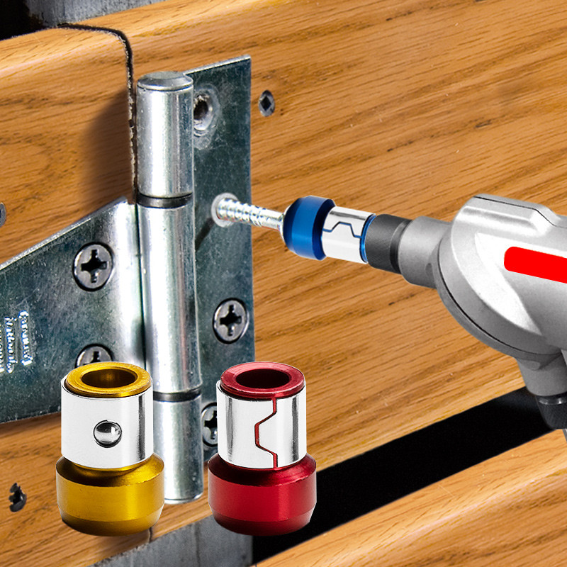 Magnētiskā uzgaļu turētāja sakausējums Elektriskais magnētiskais gredzens 1/4`` Skrūvgrieža uzgaļa galva Spēcīgs neslīdošs magnēta gredzens Phillip bitu magnetizatoram