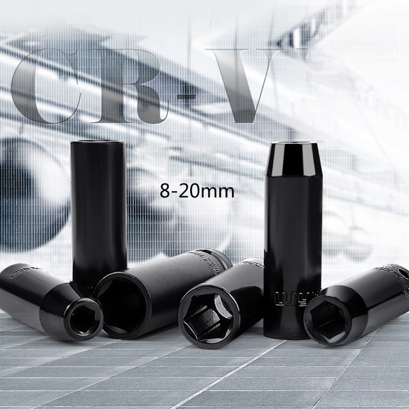 Κεφαλή κλειδιού εξαγωνικής υποδοχής 1/2 ιντσών 8-20 mm Τρυπάνι κλειδιού καστάνιας βαθιάς πρόσκρουσης