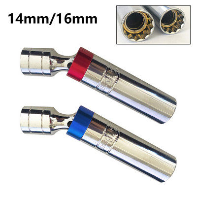 1 τεμ. Πυροσβεστικό κλειδί 3/8`` Drives Spark Plug Socket Remover Wrench Universal Joint Repairing Removal Removal 14/16mm