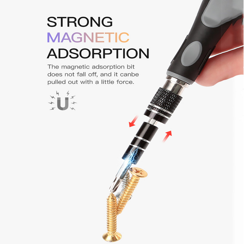 32-ühes multifunktsionaalne täppiskruvikeeraja komplekt Ventilaatori telefonikell Sülearvuti prillide remonditööriistade komplekt Magnetiline kruvikeeraja pea