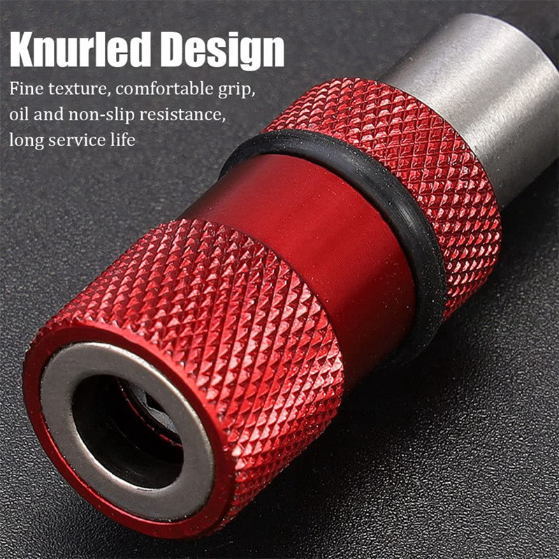 4 τεμάχια ρυθμιζόμενο βάθος βίδας Μαγνητική βάση κατσαβιδιού 1/4 ιντσών Εξαγωνικό πρόγραμμα οδήγησης με 4 τεμάχια PH2 bits 60 mm Quick Holder