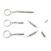 Kaasaskantav 3-ühes kruvikeeraja prillid päikeseprillid käekella remont kruvikeeraja komplekt võtmehoidja roostevabast terasest mini kruvikeeraja käsitööriistad