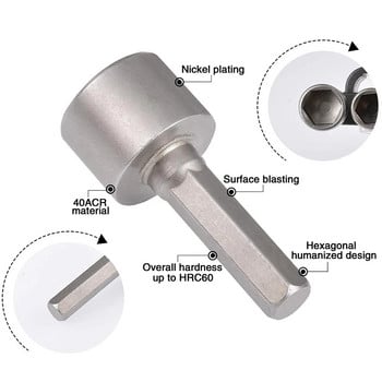 Комплект отвертки 9/14 части Шестостенна дръжка Шестостенна гайка Вътрешна част 1/4\