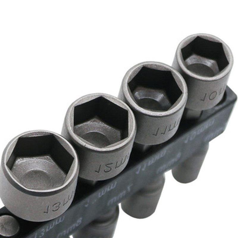 Csavarhúzó készlet 9/14 részes hatlapú hatlapú anya 1/4 hüvelykes csavar metrikus hüvelykes csavarhúzó hordozható elektromos foglalat kombinált szerszámkészlet