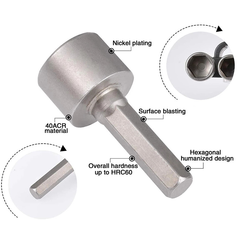Csavarhúzó készlet 9/14 részes hatlapú hatlapú anya 1/4 hüvelykes csavar metrikus hüvelykes csavarhúzó hordozható elektromos foglalat kombinált szerszámkészlet