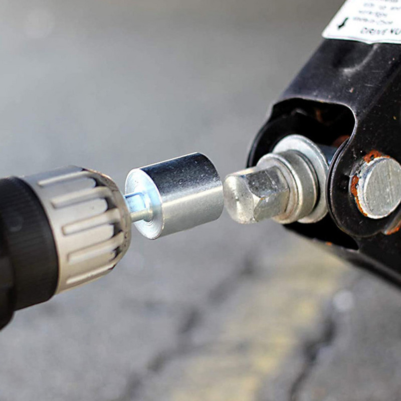 4 gab šķērveida domkrata urbjmašīnas adapteris 3/4'' sešstūra piedziņas domkratiem 3/8'' vai 1/2'' elektriskā urbjmašīna