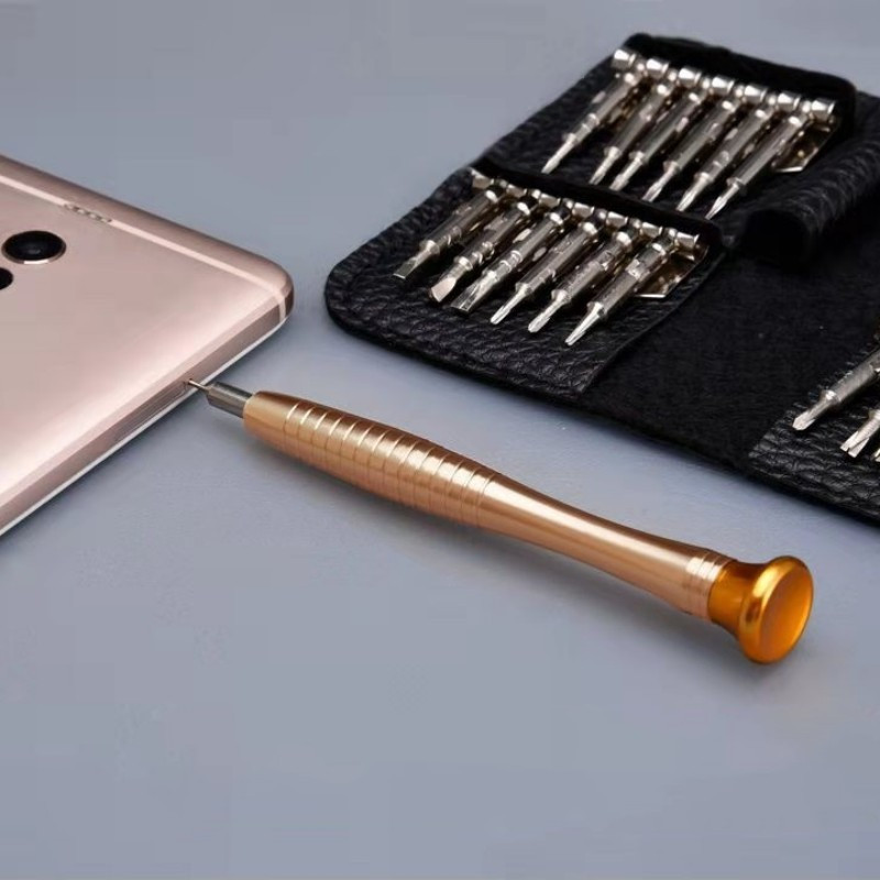 Mini șurubelniță de precizie 25 în 1, set magnetic, șurubelniță Torx electronică, kit de instrumente de reparație pentru deschidere, pentru iPhone, cameră, ceas, computer