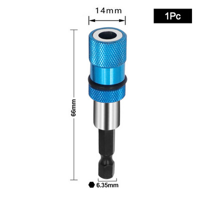 1/4-tolline kuuskantmagnetkruviga puuriots Kiire lukustusotsaku hoidja puur kruvikeeraja tööriistajuhik puuriotsaku pikendusvarda puidutööriistad